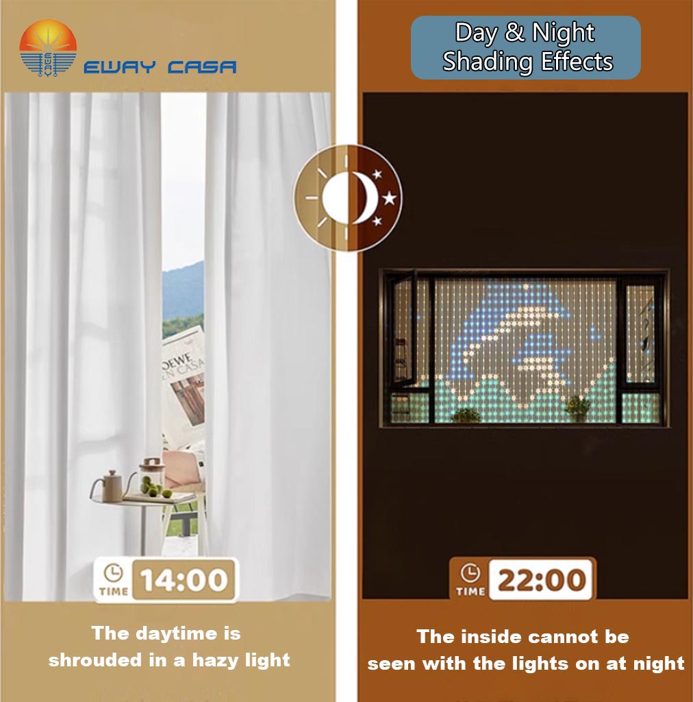Curtain Sheer Voile - EWAY CASA Wysokiej Jakości Dekoracje Domu
