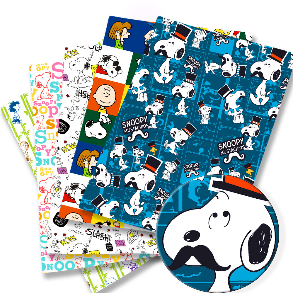 Home Textiles Curtains - Tkanina TAKARA TOMY Snoopy 140x50CM, poliestrowa