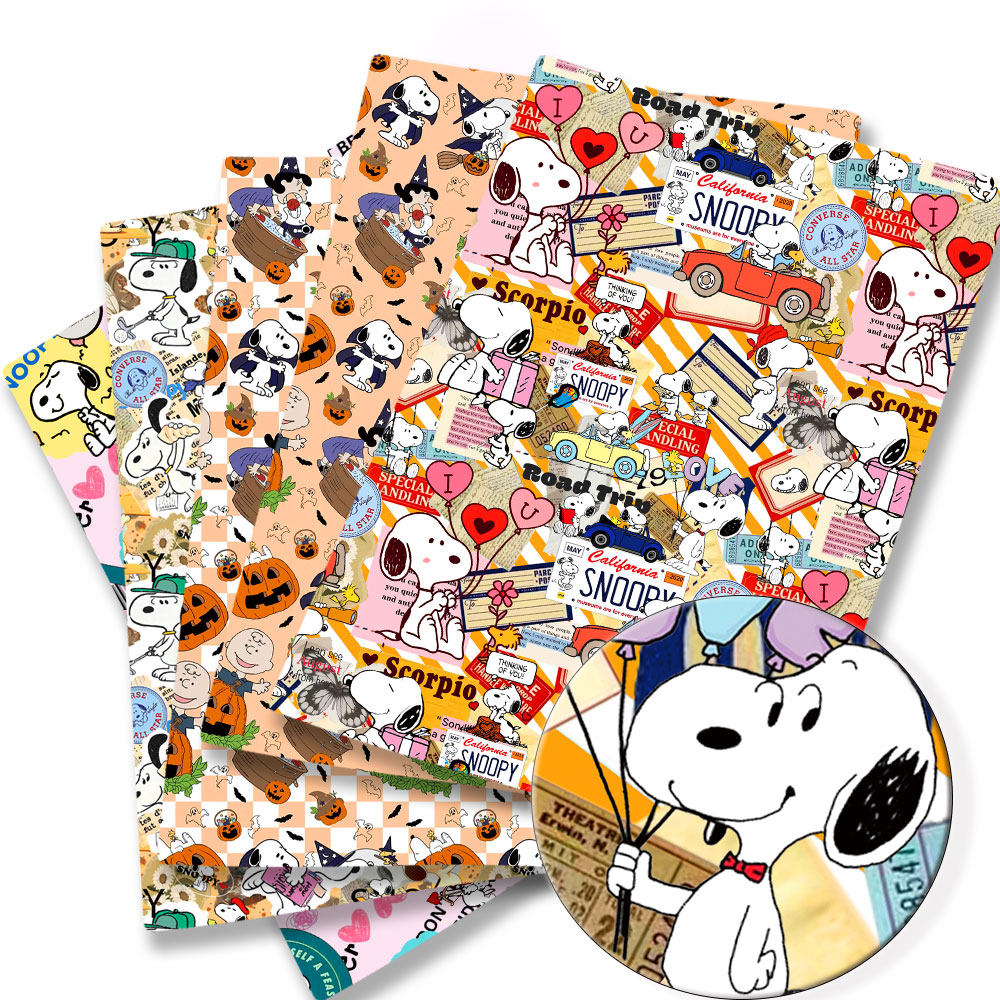 Home Textiles Curtains - Tkanina TAKARA TOMY Snoopy 140x50CM, poliestrowa