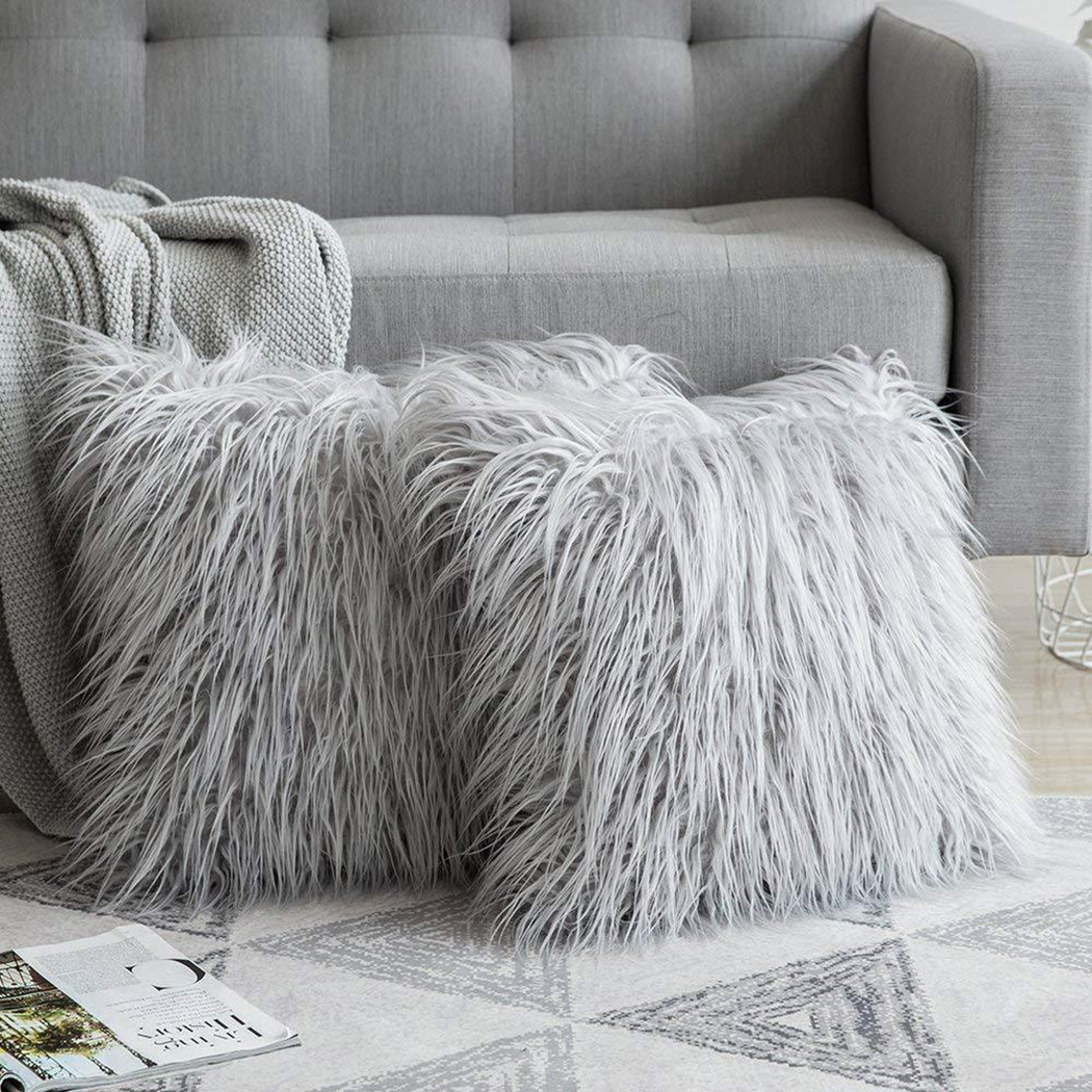 Home Textiles Luxury - Miękkie długie futro puszyste Sofa poszewka