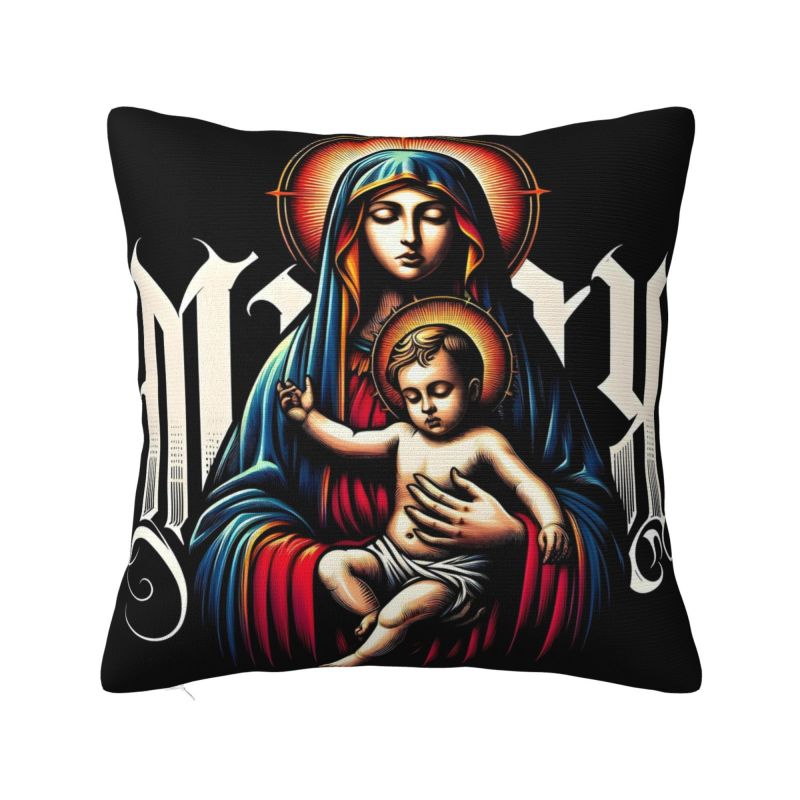 Home Textiles Luxury - Niestandardowa poduszka samochodowa Mary Mother Of