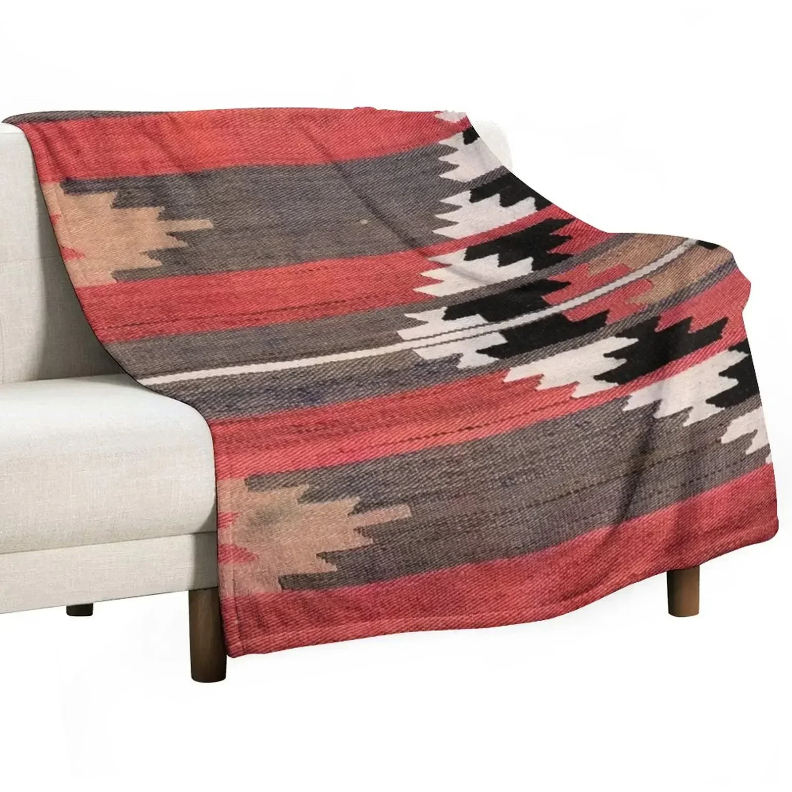 Home Textiles Luxury - Geometryczny, vintage'owy turecki kilim, tkanina Navaho,