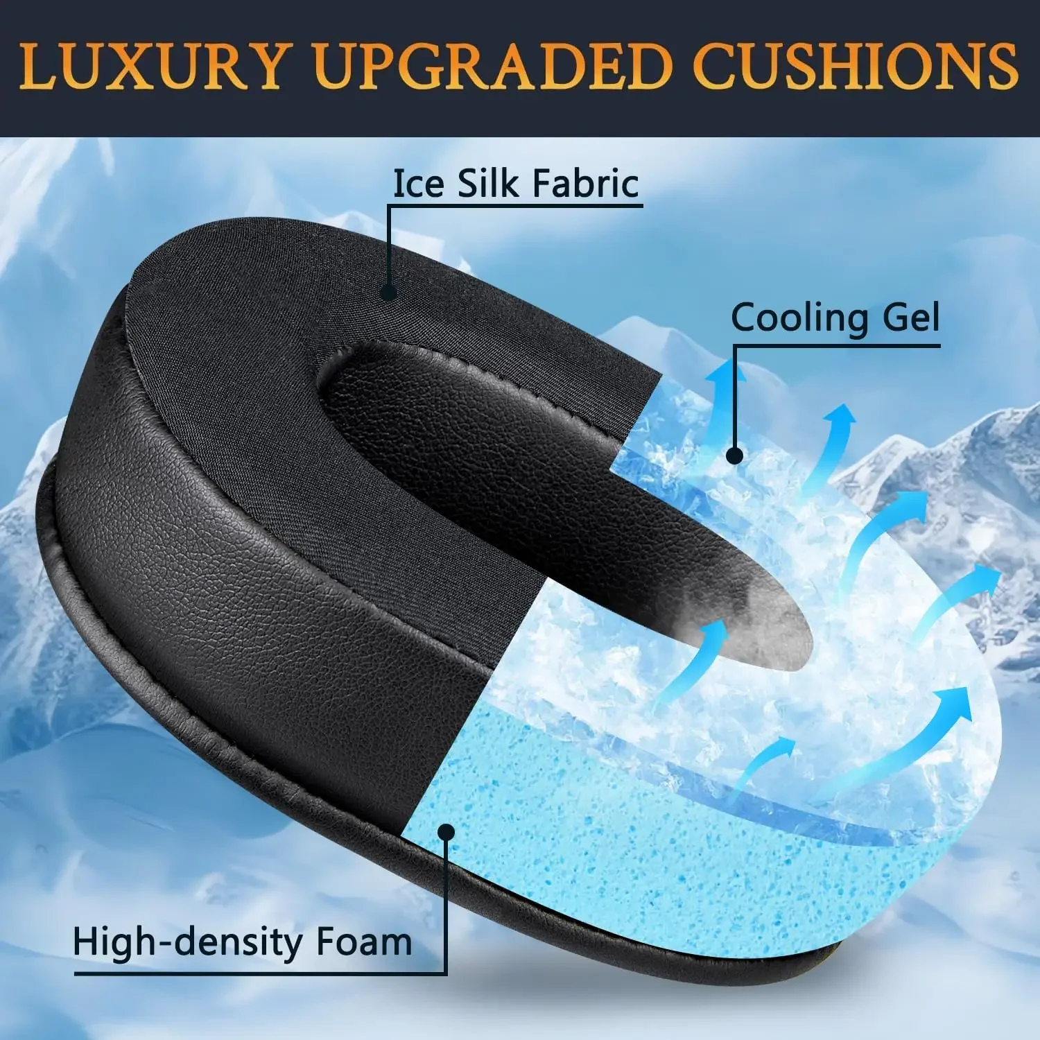 Cooling Pillow Gel - Nauszniki do słuchawek bezprzewodowych BlackShark V2