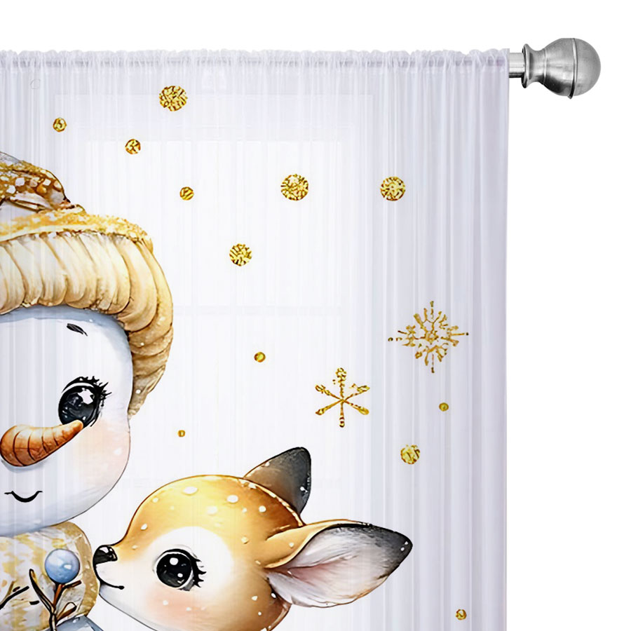 2 szt. Przezroczyste zasłony z – Curtain Sheer Voile recenzja i cena