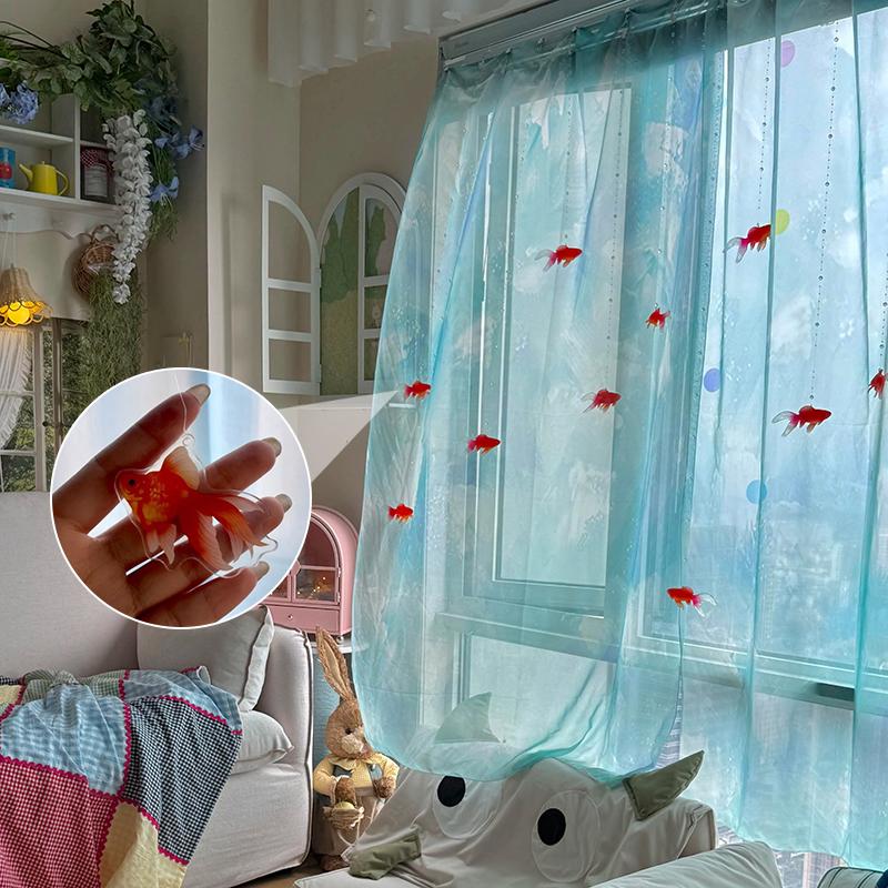 Jasnoniebieska, jednolita, prz – Curtain Sheer Voile recenzja i cena