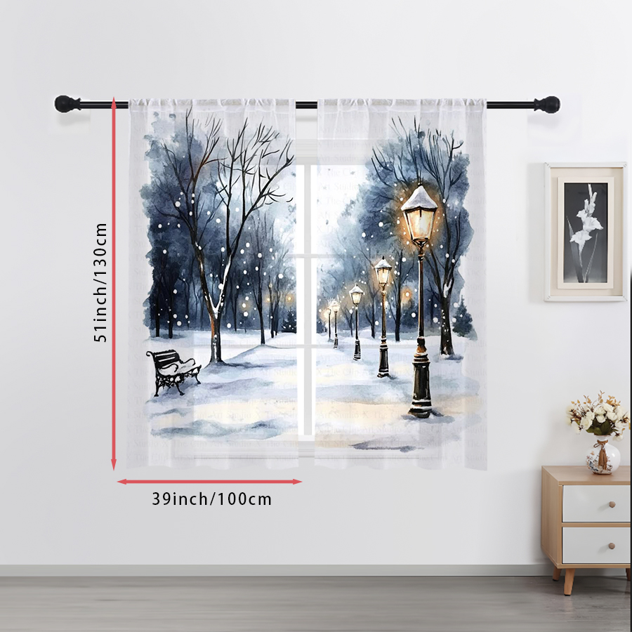 2 sztuki przezroczystych zasło – Curtain Sheer Voile recenzja i cena