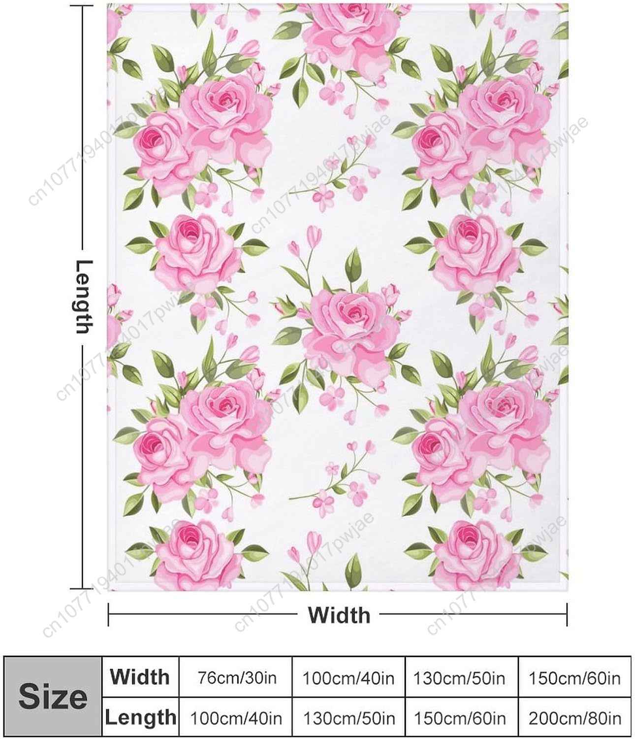 Różowy koc z kwiatowym wzorem, – Home Textiles Luxury recenzja i cena