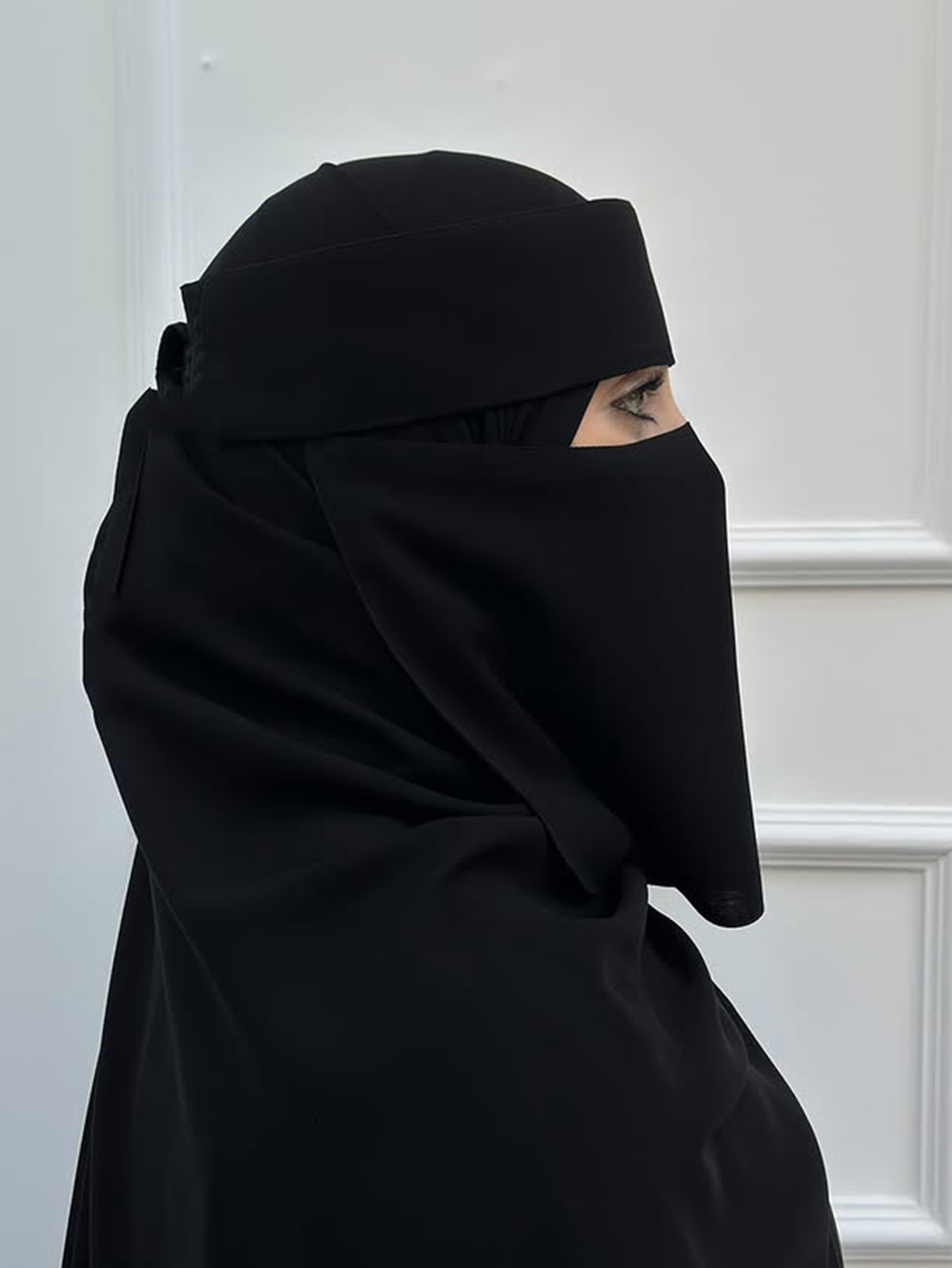 Niqab Krótki, Oddychający, z M – Curtain Sheer Voile recenzja i cena