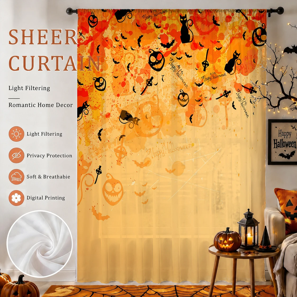 1 szt. Przezroczysta zasłona n – Curtain Sheer Voile recenzja i cena