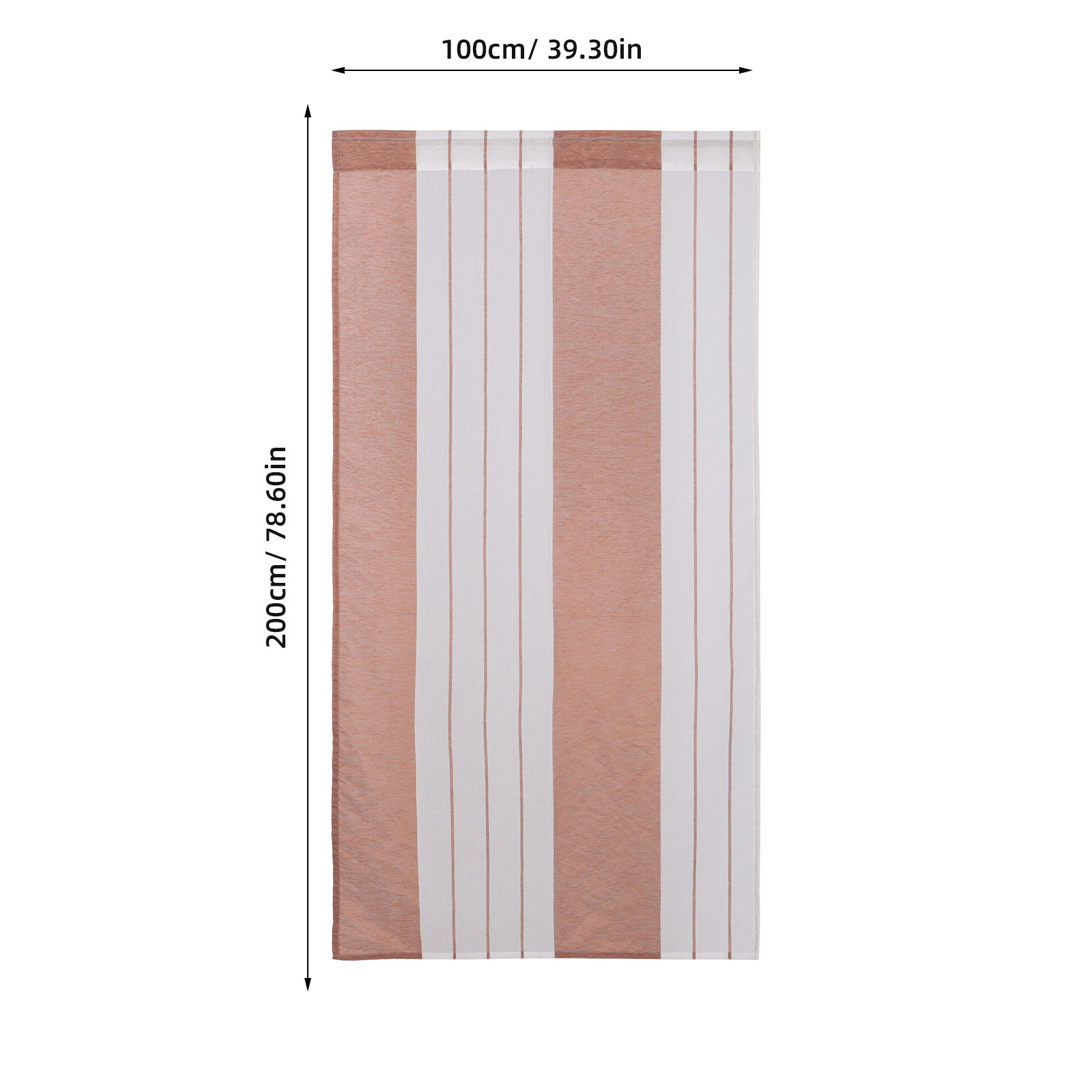 Wielokolorowa, prążkowana, prz – Curtain Sheer Voile recenzja i cena