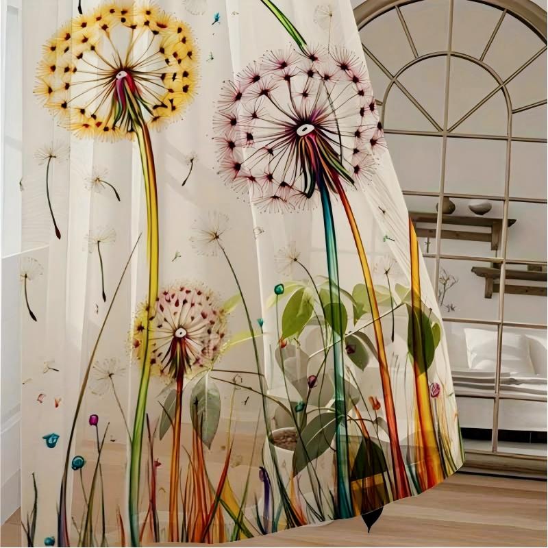 2 szt. Przezroczyste zasłony z – Curtain Sheer Voile recenzja i cena
