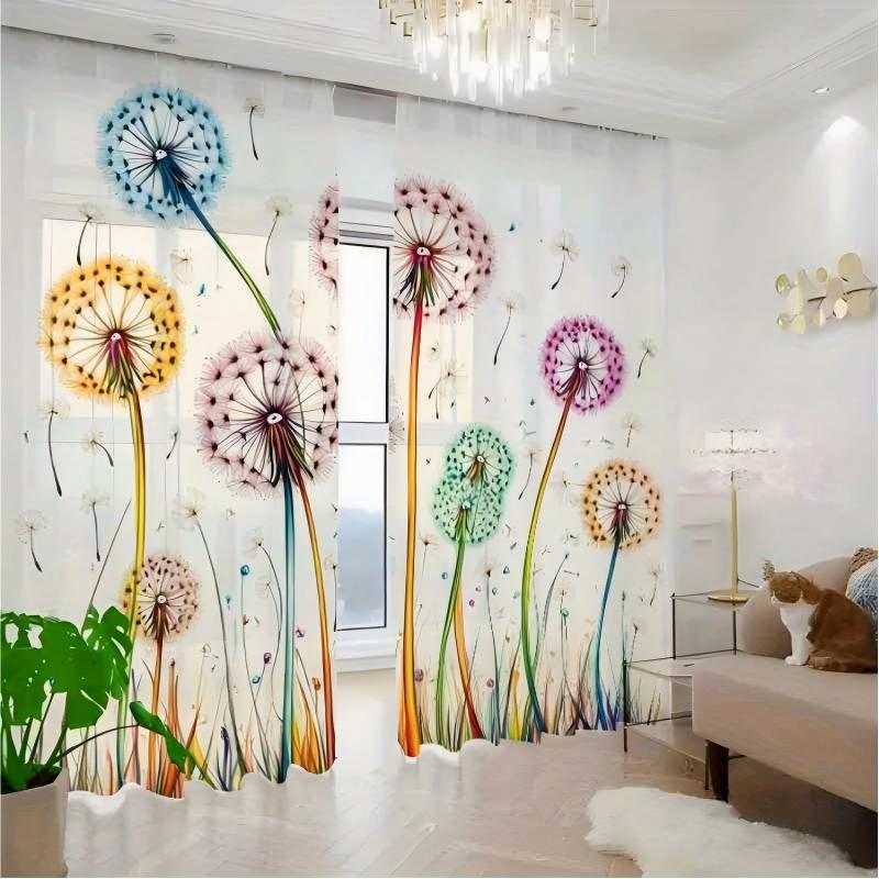 2 szt. Przezroczyste zasłony z – Curtain Sheer Voile recenzja i cena