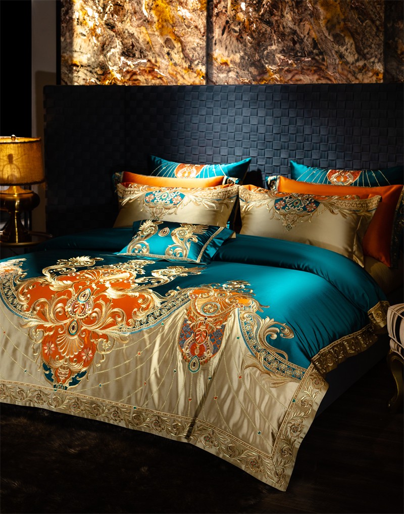 Złoty haft patchworkowe zestaw – Home Textiles Luxury recenzja i cena