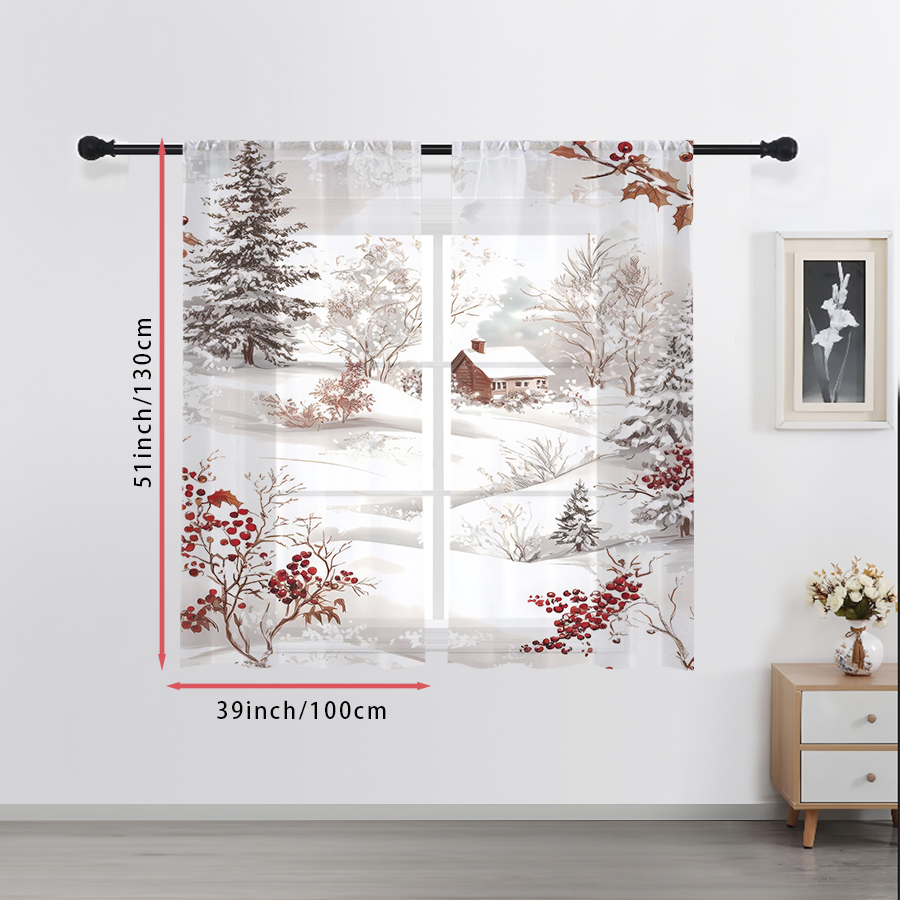 2 sztuki przezroczystych zasło – Curtain Sheer Voile recenzja i cena
