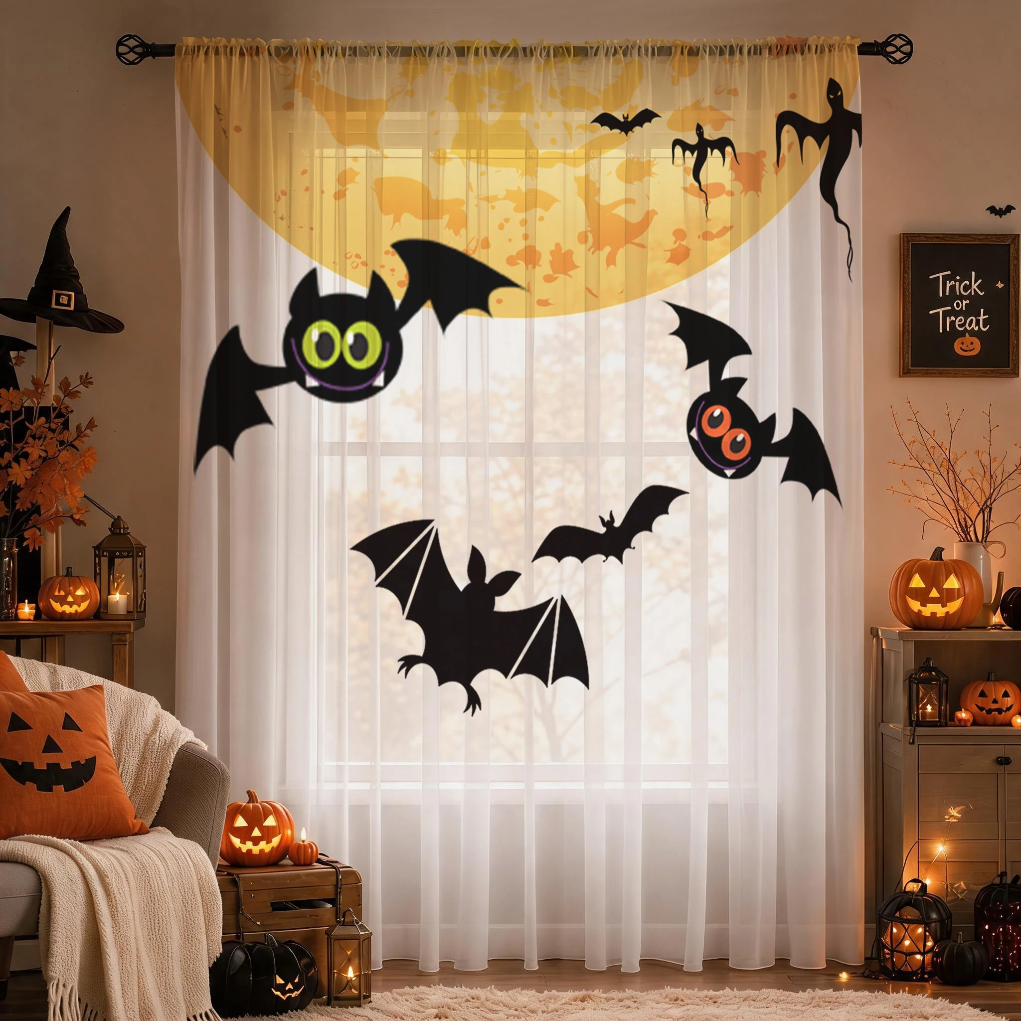 Przezroczysta zasłona gradient – Curtain Sheer Voile recenzja i cena