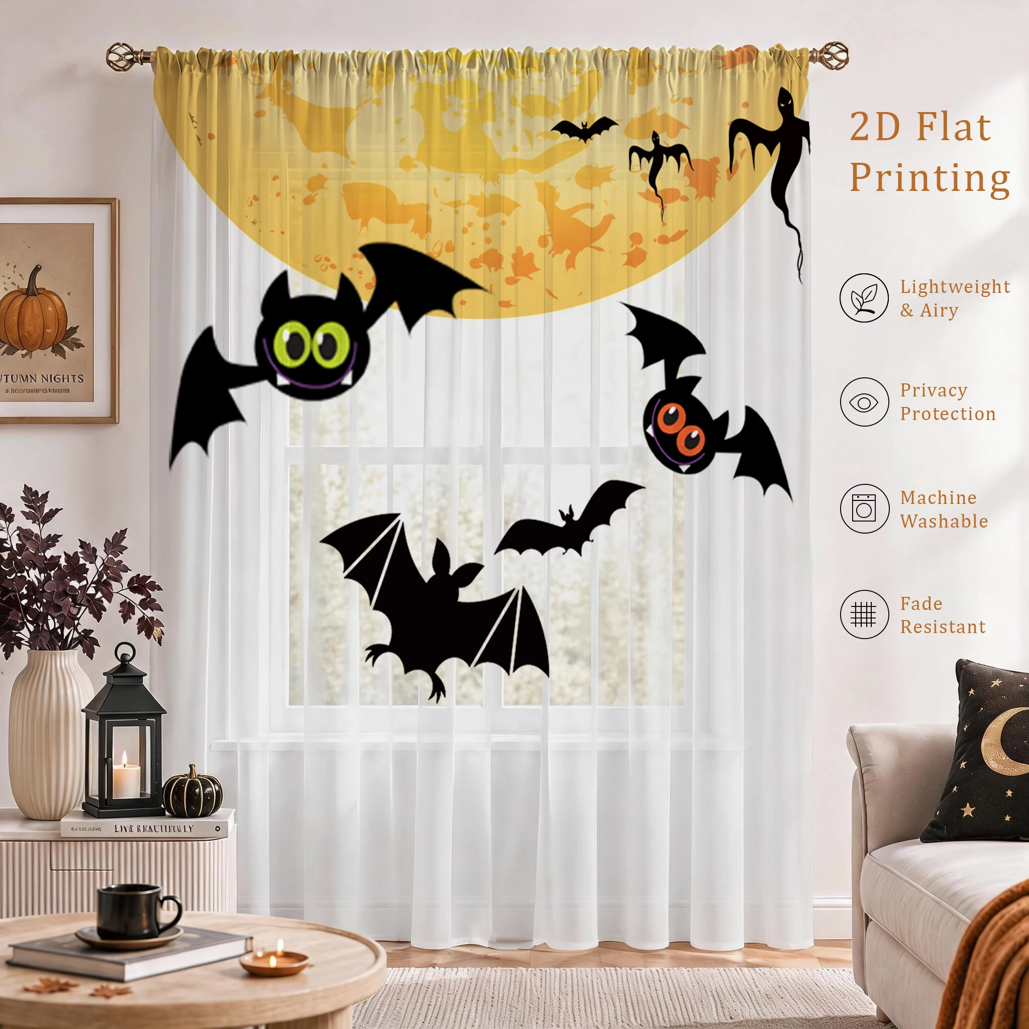 Przezroczysta zasłona gradient – Curtain Sheer Voile recenzja i cena