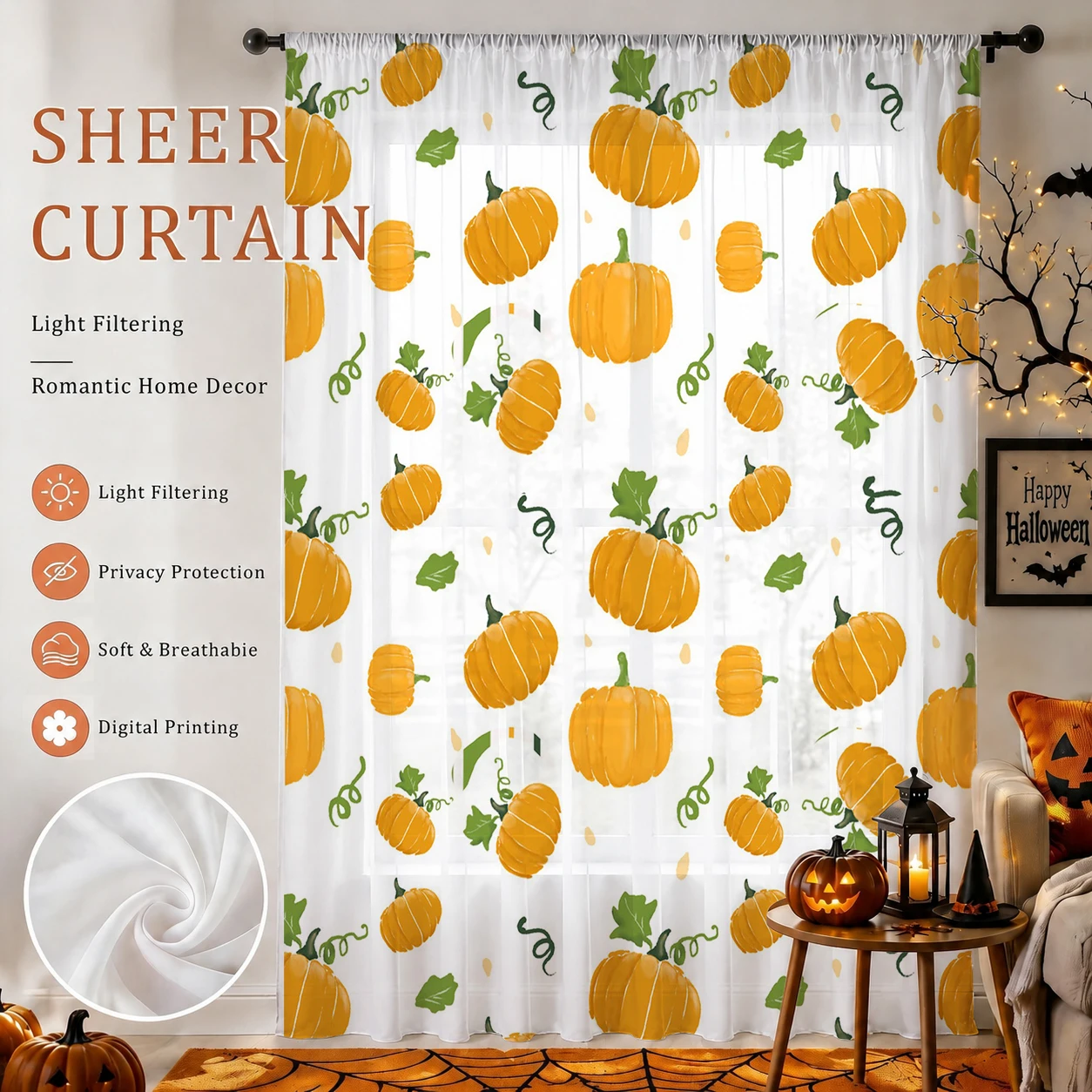 Przezroczysta zasłona na Hallo – Curtain Sheer Voile recenzja i cena